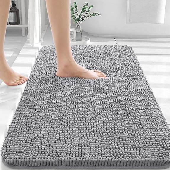 OLANLY Bathroom Rugs 30x20 Soft Absorbent Chenille