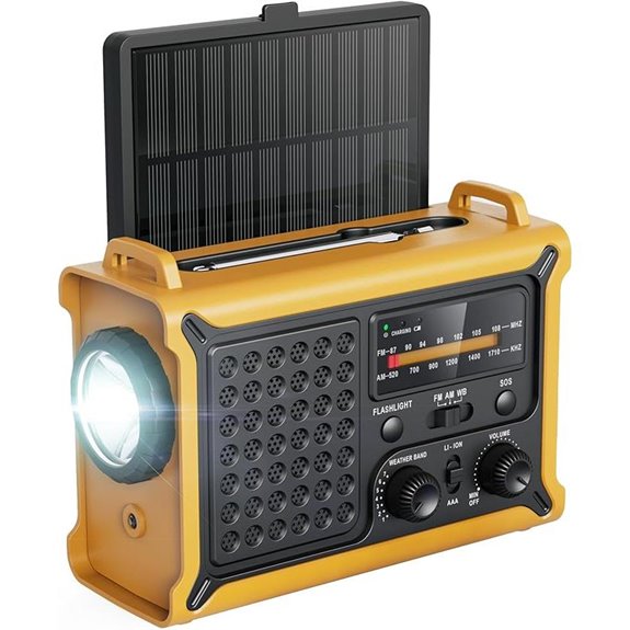 Raynic Emergency Weather Radio with Solar & Crank