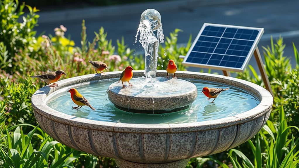 solar fountain features checklist