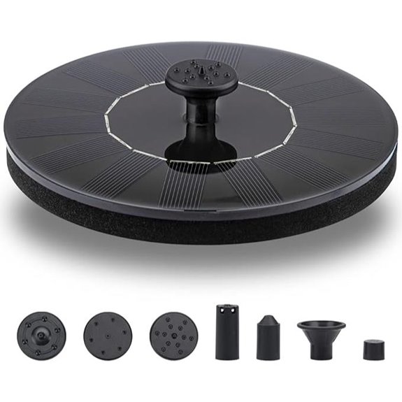 LAWOHO Solar Fountain Pump Kit for Bird Bath