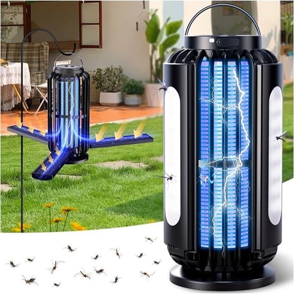 Solar Bug Zapper with LED Light for Outdoor Indoor