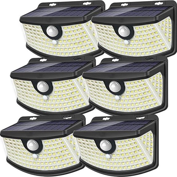 Aootek Solar Motion Sensor Lights 6-Pack