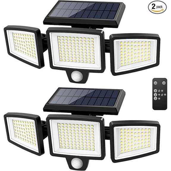 Tuffenough Solar Motion Sensor Wall Lights (2 Pack)
