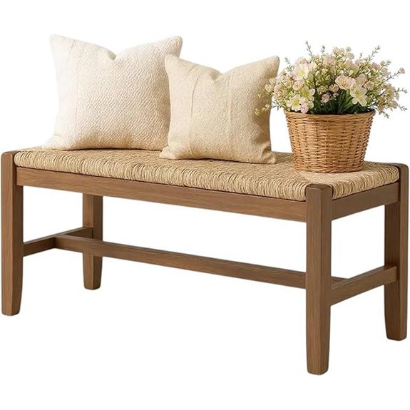 Alaterre Newport Solid Wood Entryway Bench