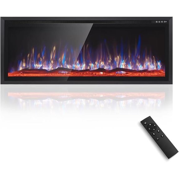 Sophia & William Wall-Mounted Electric Fireplace with Remote