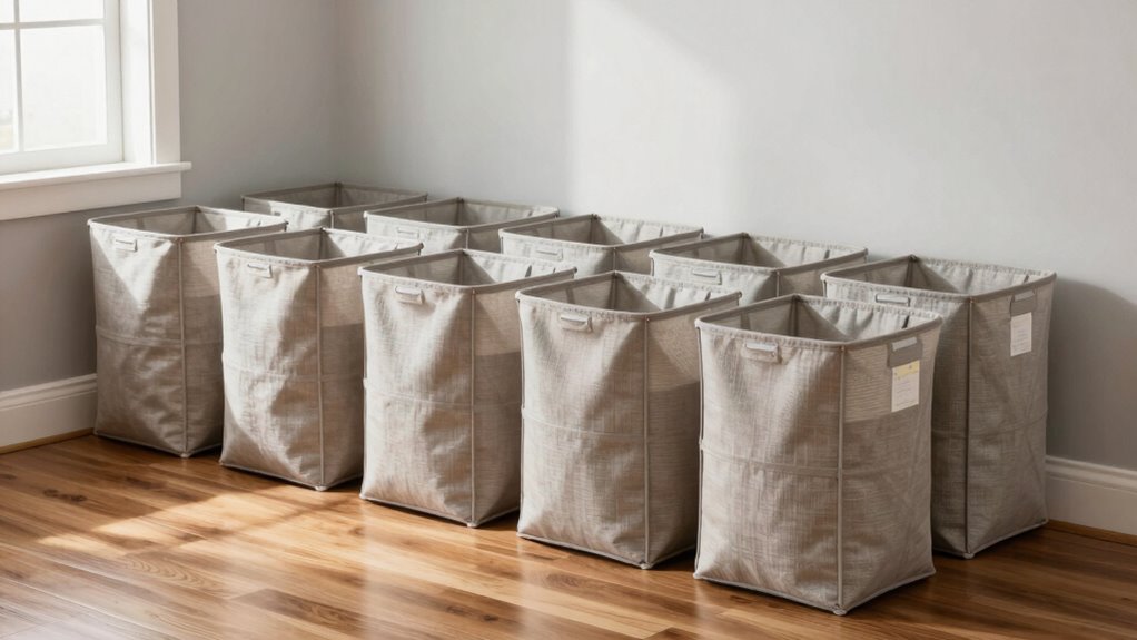 space saving laundry baskets