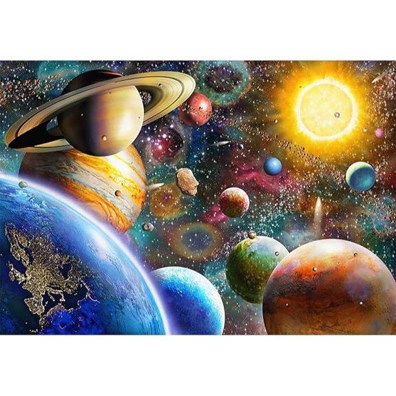 Nattork 500-Piece Space Solar System Puzzle