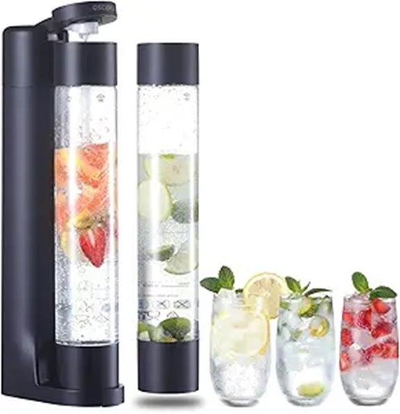Sparkling Water Maker with 2 BPA Bottles