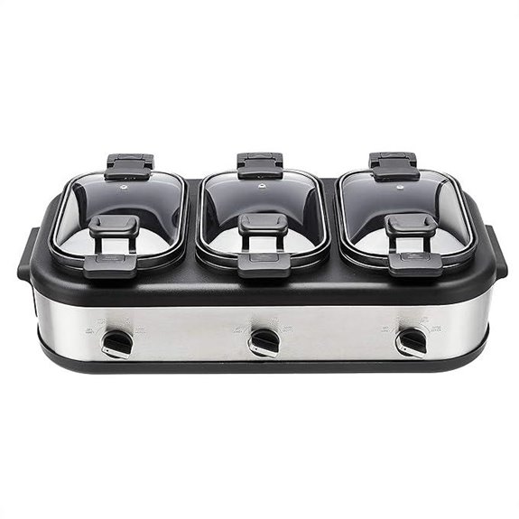 Amazon Basics Stainless Steel 3-Quart Slow Cooker