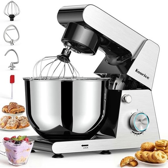 Stand Mixer with Stainless Steel Body and 6.5QT Bowl