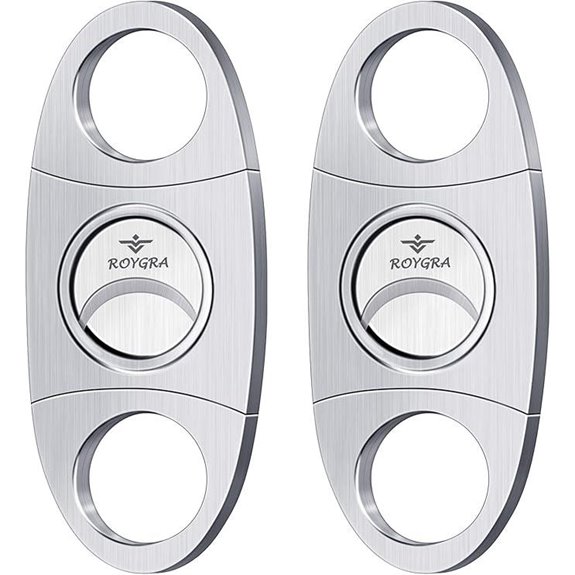 Roygra Cigar Cutter Set (2 Pack) Stainless Steel