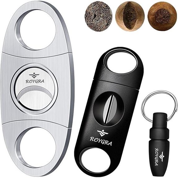 Roygra Cigar Cutter Set (3 Pack) Stainless Steel