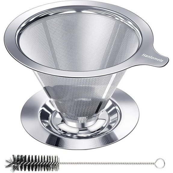 Reusable Stainless Steel Pour Over Coffee Filter