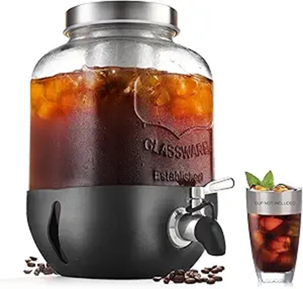 Cold Brew Coffee Maker with Stainless Steel Filter