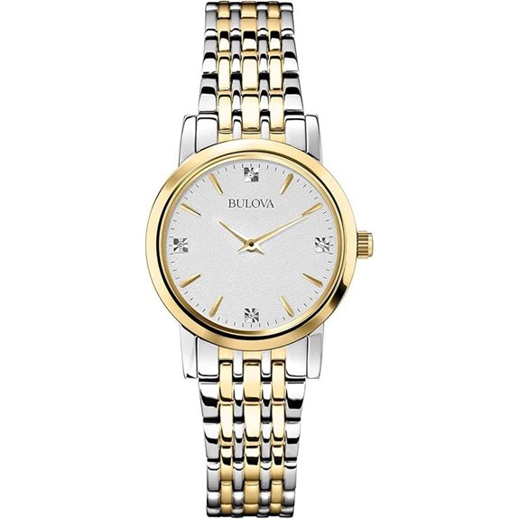 Bulova Classic Quartz Ladies Watch Stainless Steel Diamond