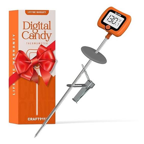 Digital Candy Thermometer with Stainless Steel Probe