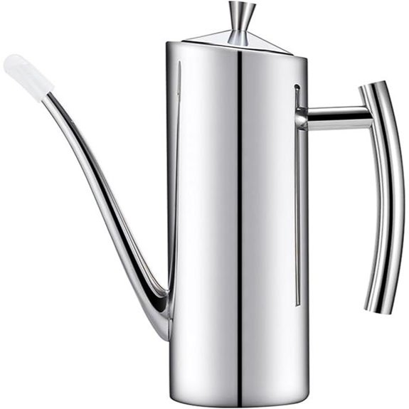 KSENDALO Stainless Steel Olive Oil Dispenser with Spout