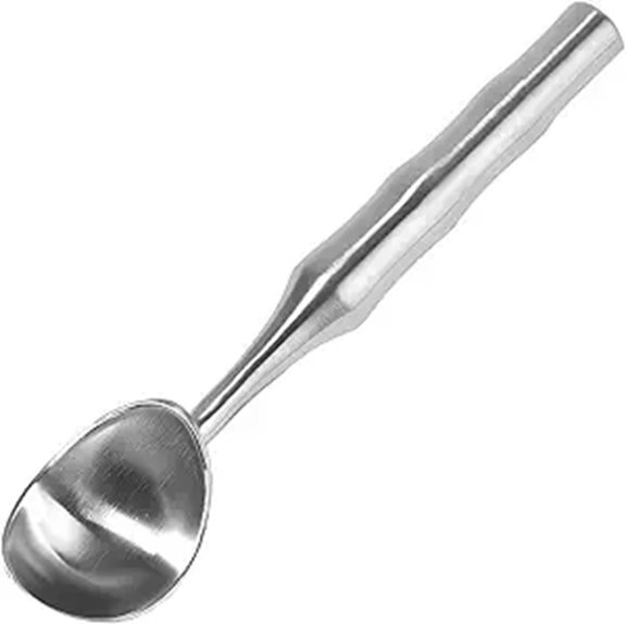 Stainless Steel Ice Cream Scoop with Ergonomic Handle
