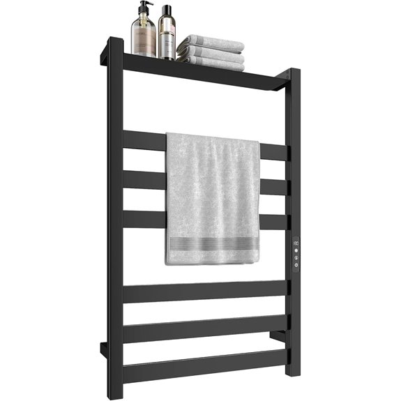 Stainless Steel Towel Warmer Rack with Touch Timer