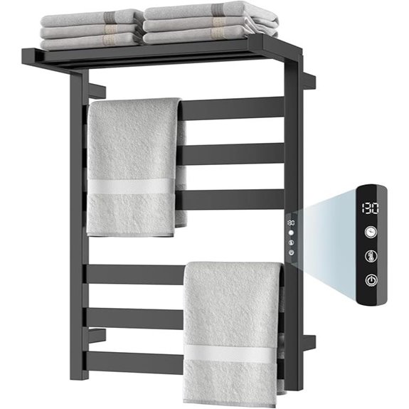 Stainless Steel Wall-Mounted Electric Towel Warmer Rack