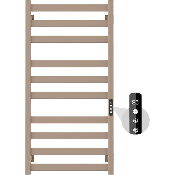 Stainless Steel Towel Warmer Rack with Touch Timer