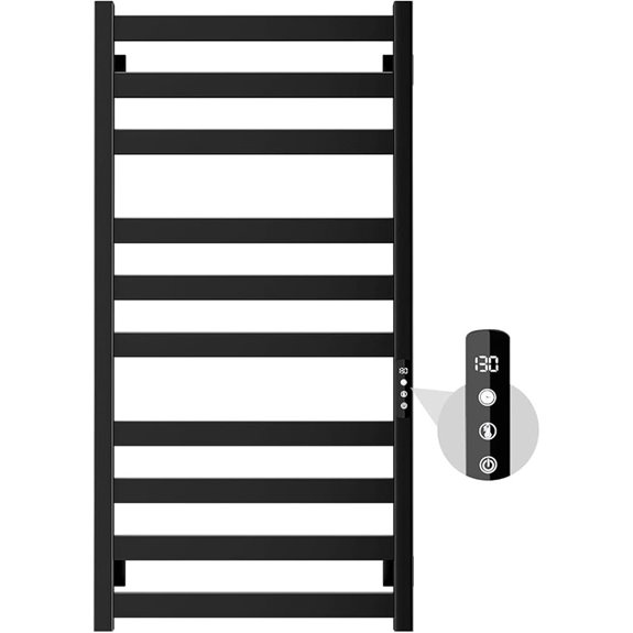 Stainless Steel Wall-Mounted Towel Warmer with Touch Timer