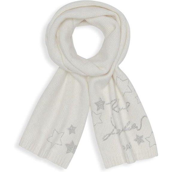 KARL LAGERFELD womens Star Power Studded Scarf