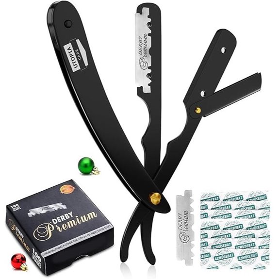 Utopia Care Straight Razor with 100 Blades