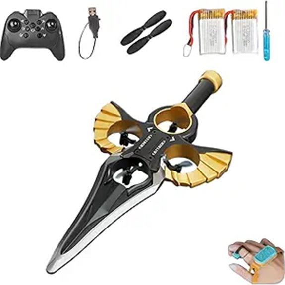 Stunt Flying Sword RC Glider with Flip & LED Lights