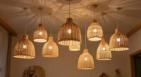 stylish rattan pendant lights