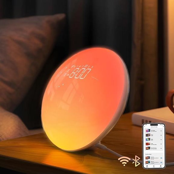 Dekala Sunrise Alarm Clock with App & Sunset Light