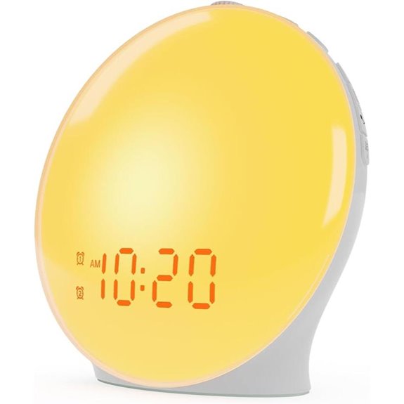 Wake Up Light Alarm Clock with Sunrise Simulation