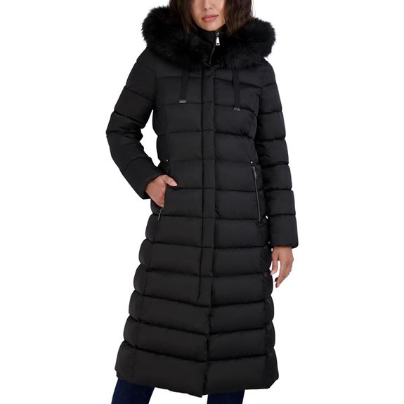 T TAHARI Women's Phoebe Oversized Faux Fur Coat
