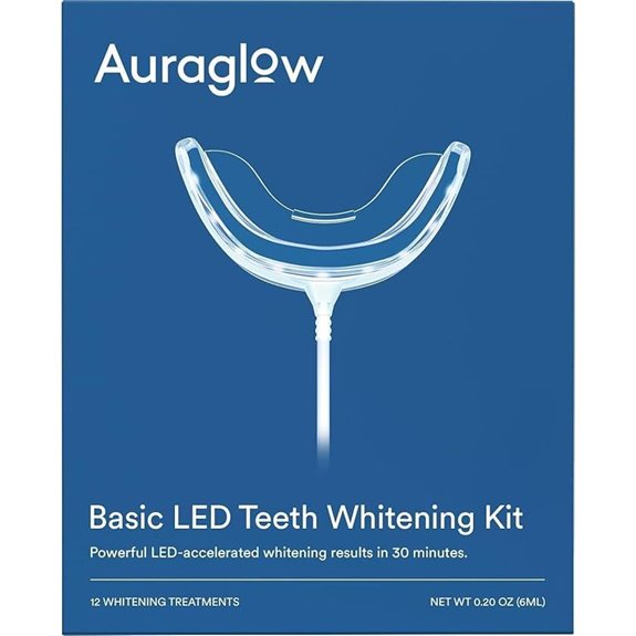Auraglow Teeth Whitening Kit with LED Light