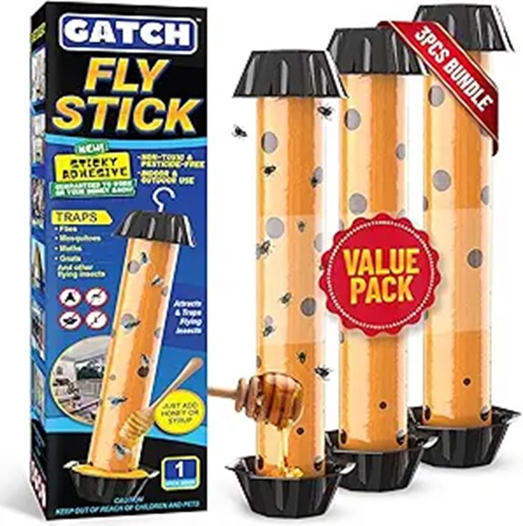 GATCH Fruit Fly Trap (3 Pack) Indoor/Outdoor