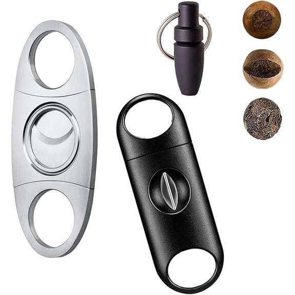 Cigar Cutter Set: Punch Guillotine V-Cut (3 Pack)