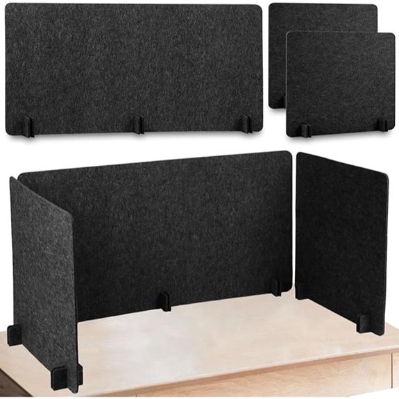 Buryeah 3-Piece Desk Divider Set 23.6 x 47.2 inches