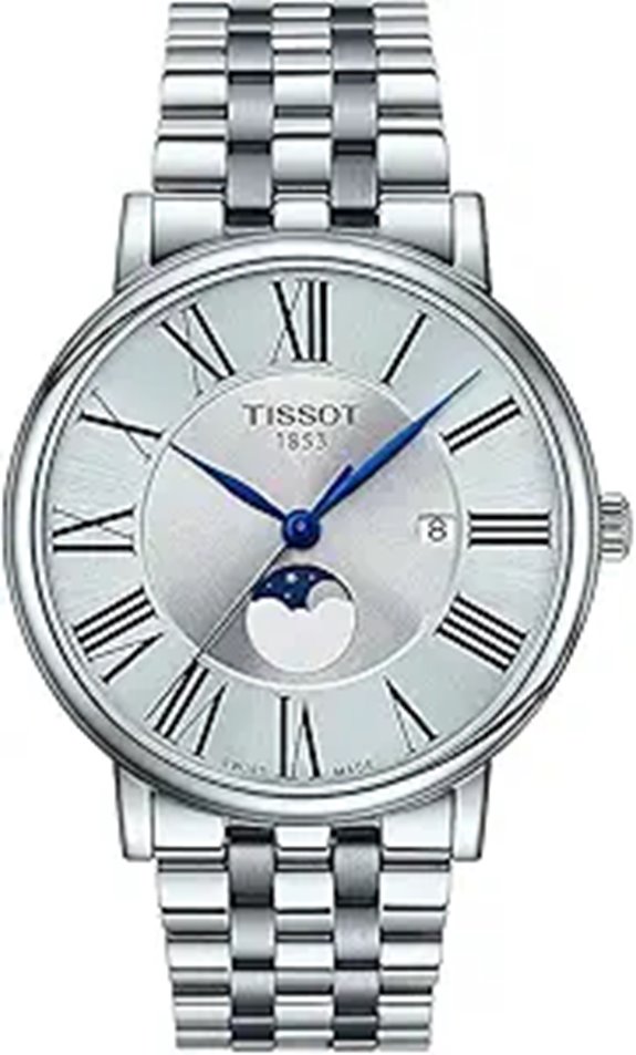 Tissot Carson Moonphase Swiss Quartz Watch Grey