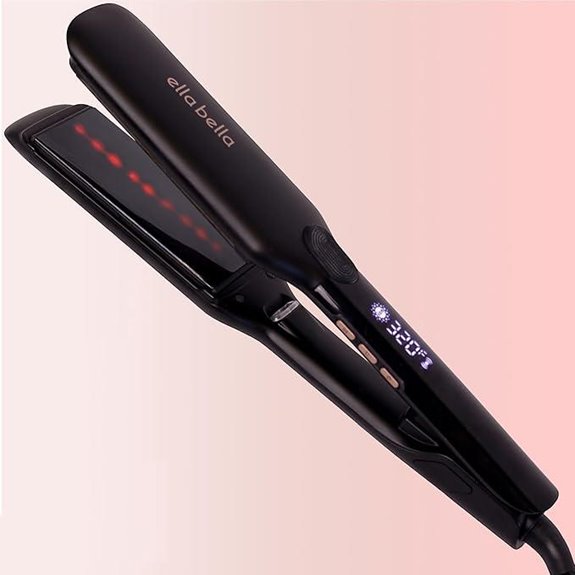 ELLA BELLA Titanium Flat Iron with Infrared
