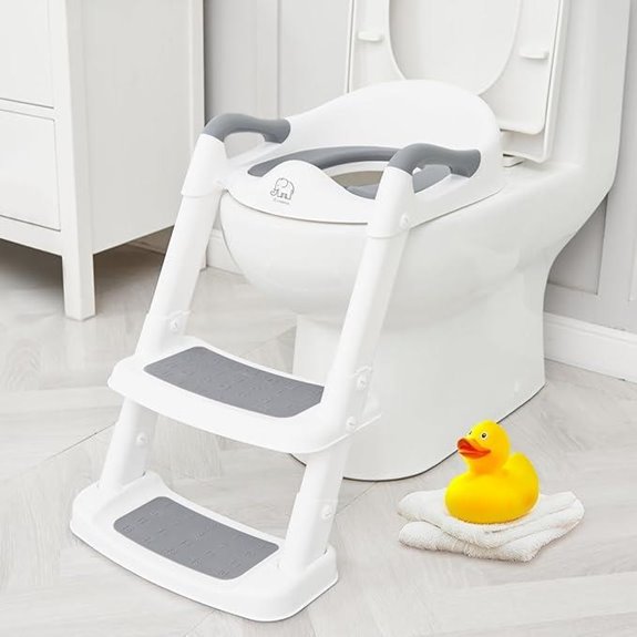 Forbena Toddler Potty Seat with Step Stool and Handles