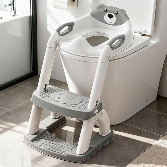 SKYROKU Toddler Potty Seat with Splash Guard and Step Stool