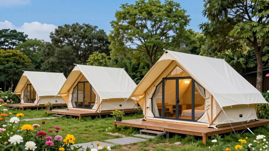 top ac equipped glamping tents