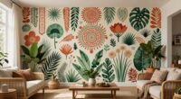 top boho wall mural ideas