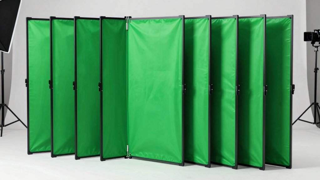 top collapsible green screens