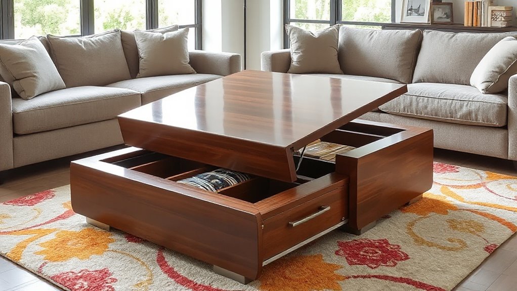 top convertible storage coffee tables