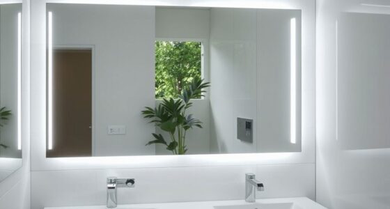 top led bathroom mirrors