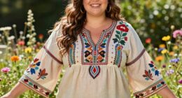 top plus size boho tops