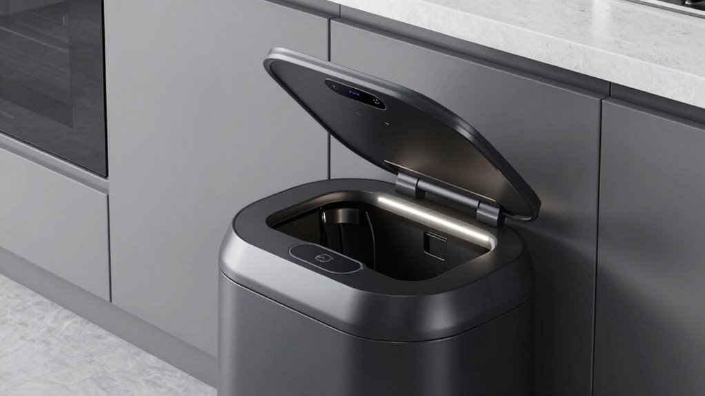 top sensor activated trash cans