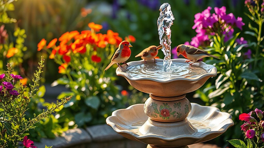 top solar birdbath fountains