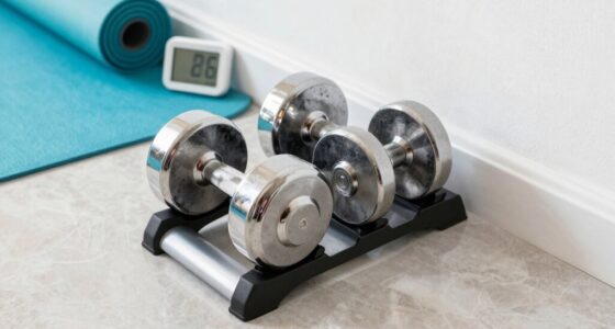 top space saving dumbbells